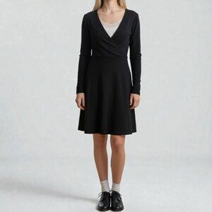 French Connection Faux Wrap Sweater Dress